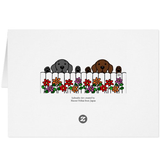 Labrador Duo Watching You (Back Horizontal)