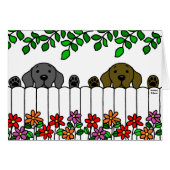 Labrador Duo Watching You (Front Horizontal)