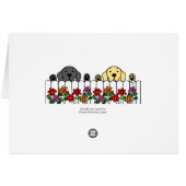 Labrador Duo Watching You Cards (Back Horizontal)