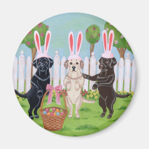 Labrador Easter Bunnies!! Magnet