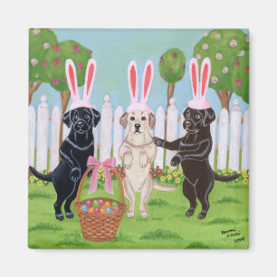 Labrador Easter Bunnies!! Magnet