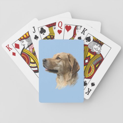 Labrador Face Baby Blue Eyes Playing Cards