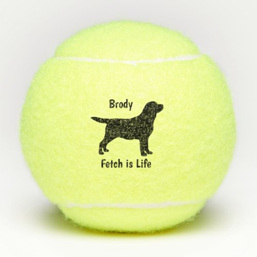 Labrador _ Fetch is Life _ Black Lab Tennis Balls