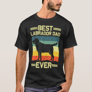 Labrador For Men Dad Black Lab Yellow Labrador Ret T-Shirt