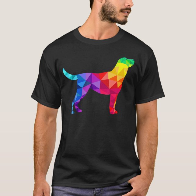Labrador Gay Pride Lgbt Lgbtq Rainbow Flag Dog T-Shirt (Front)