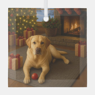 Labrador  glass ornament
