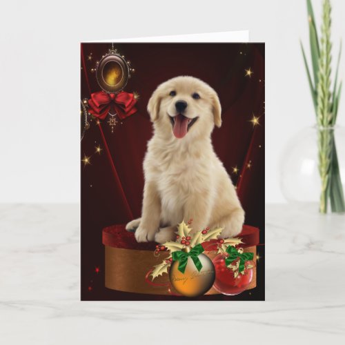 Labrador Golden Retriever Christmas Cards