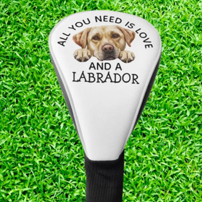  Labrador  Golf Head Cover (Show off your love for labs on the course—order yours today!)