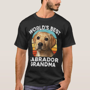 Labrador Grandma Worlds Best Lab Grandma Vintage R T-Shirt