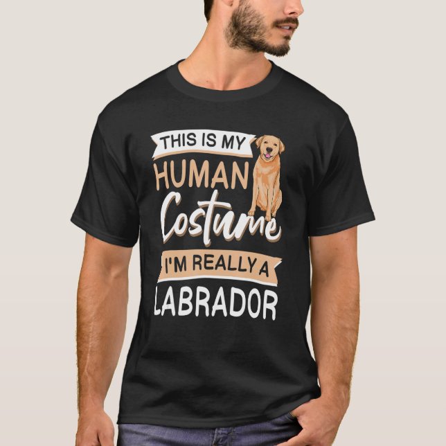 Labrador Halloween Dog Apparel For Lab Owner   T-Shirt (Front)