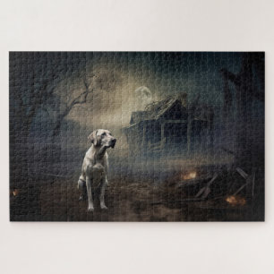 Labrador Halloween Scary Jigsaw Puzzle