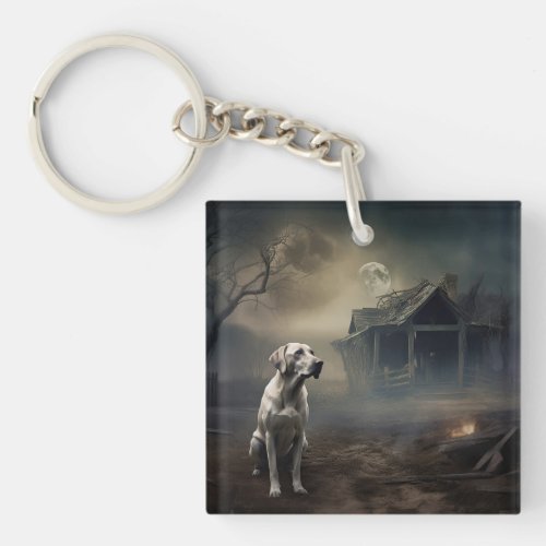 Labrador Halloween Scary Keychain