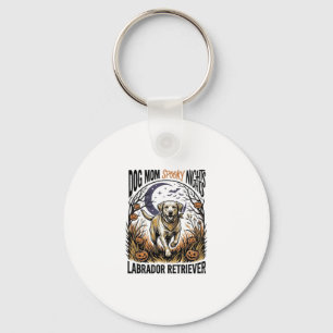 Labrador Halloween Shirt Vintage Dog Mom Graphic_1 Keychain