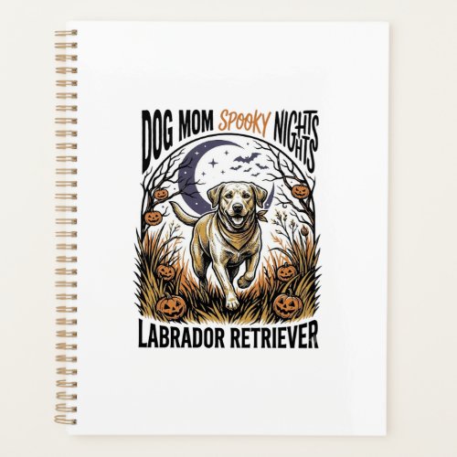 Labrador Halloween Shirt Vintage Dog Mom Graphic_1 Planner