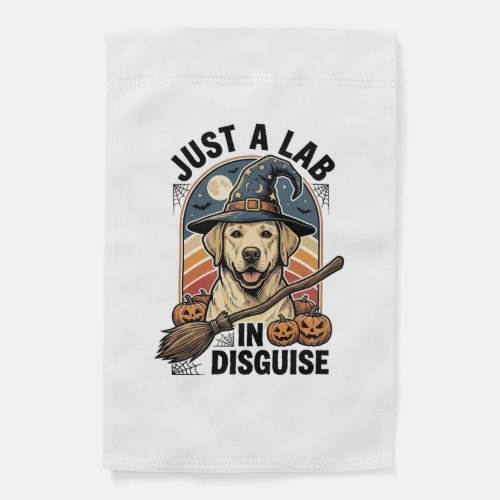 Labrador Halloween Shirt Vintage Witch Dog Costume Garden Flag