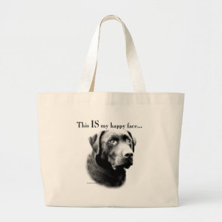 Labrador Happy Face Large Tote Bag