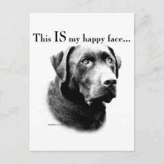 Labrador Happy Face Postcard