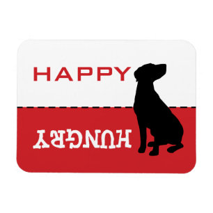 Labrador Lab Catahoula Feed Me Hungry Magnet Sign