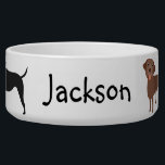 Labrador Lab Custom Name Cute Bowl<br><div class="desc">This design was created from my one-of-a-kind fluid acrylic painting. It may be personalized by clicking the customize button and changing the name, initials or words. You may also change the text color and style or delete the text for an image only design. Contact me at colorflowcreations@gmail.com if you with...</div>