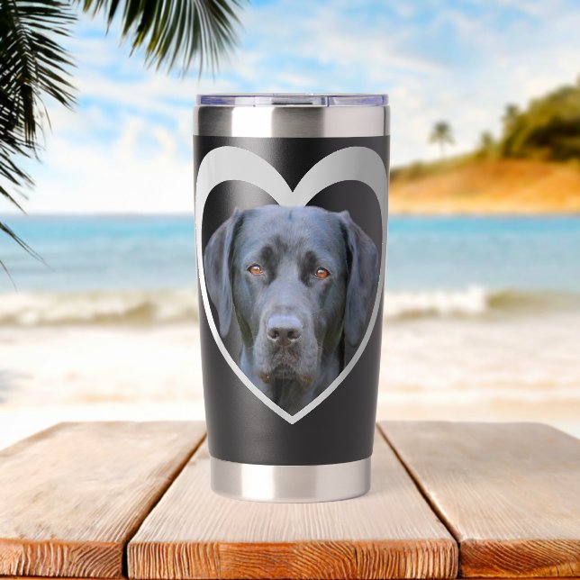 Labrador Labrador Dog Labrador Insulated Tumbler (Beach (Rotated))