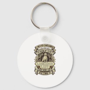 Labrador Lady Dog Crown Shield_1 Keychain