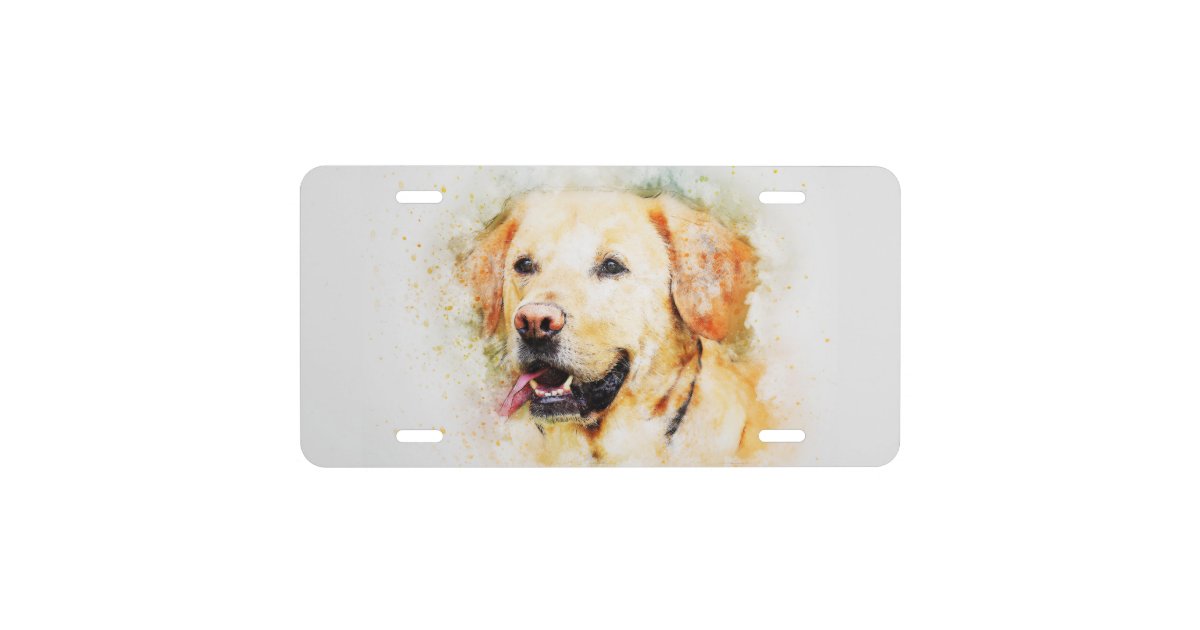 Labrador License Plate Zazzle