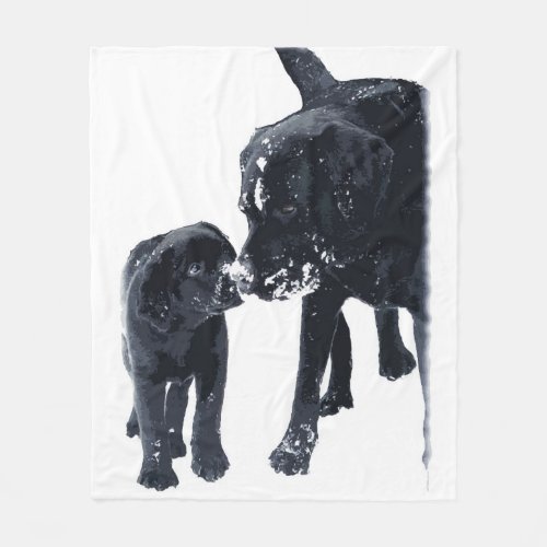 Labrador Love _ Black Labradors _ Black Lab Fleece Blanket