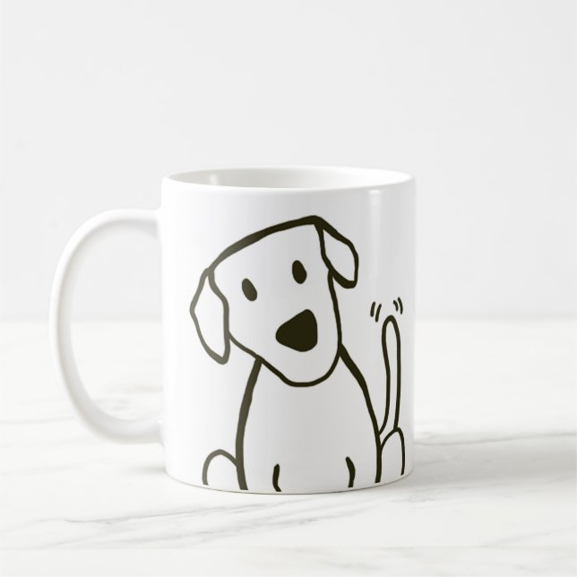 Labrador Love Dog Face Mug (Left)