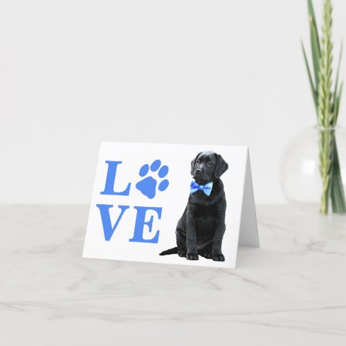Labrador Love Dog Puppy Valentines Day Holiday Card
