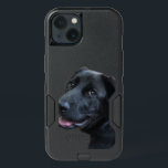 Labrador Love iPhone 13 Case<br><div class="desc">Woof! Hewoo? 
Happy black labrador puppy face. Who would luv that little facie?</div>