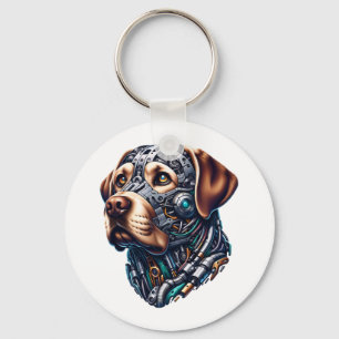 Labrador Lover Android Inspired Art Keychain