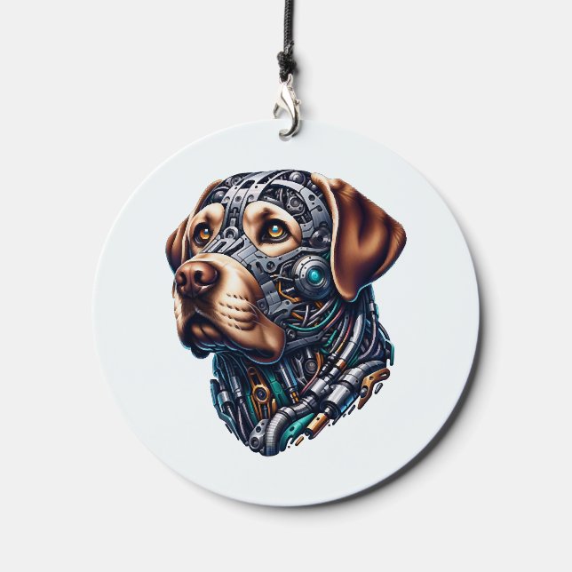 Labrador Lover Android Inspired Art Wind Chime (Front)