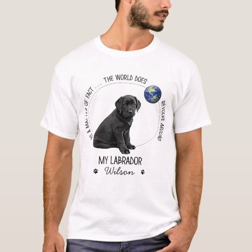 Labrador Lover Black Lab Cute Puppy T_Shirt