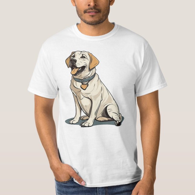 Labrador Lovers: Cute & Funny Black masterpiece ar T-Shirt (Front)