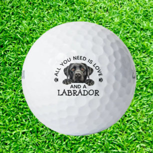 Labrador-Loving Golfer Golf Balls