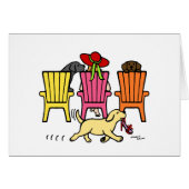 Labrador Mom at Poolside (Front Horizontal)