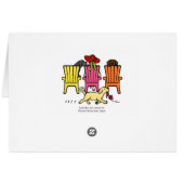 Labrador Mom at Poolside Cards (Back Horizontal)