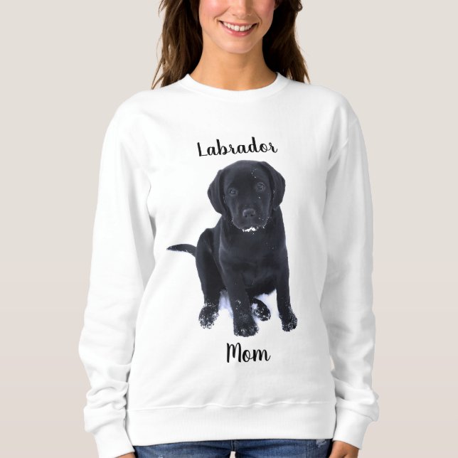 Labrador Mom - Black Lab Mom Sweatshirt (Front)