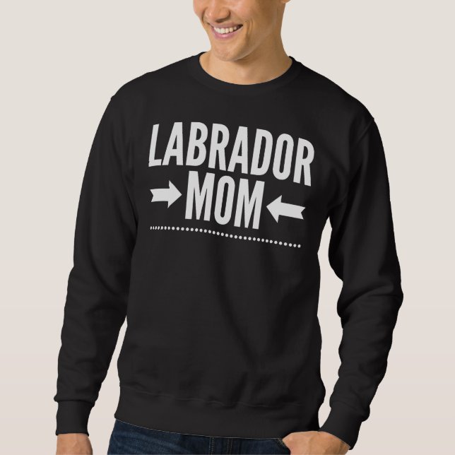 Labrador Mom Fitted Scoop Sweatshirt (Front)