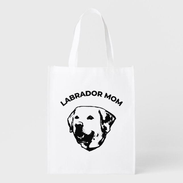 Labrador Mom  Grocery Bag (Front)