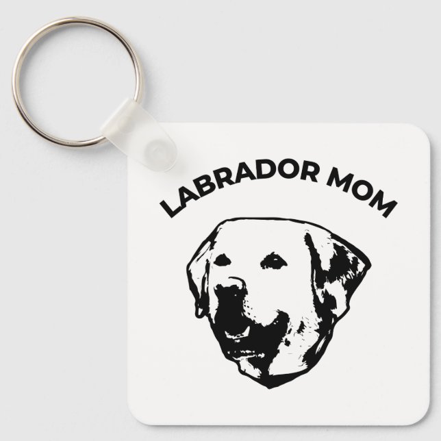Labrador Mom Keychain (Front)