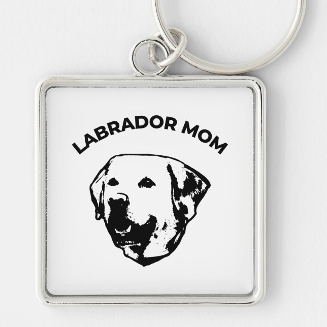 Labrador Mom Keychain (Front)