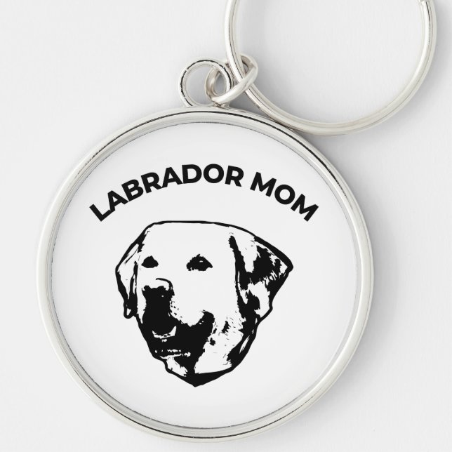 Labrador Mom  Keychain (Front)