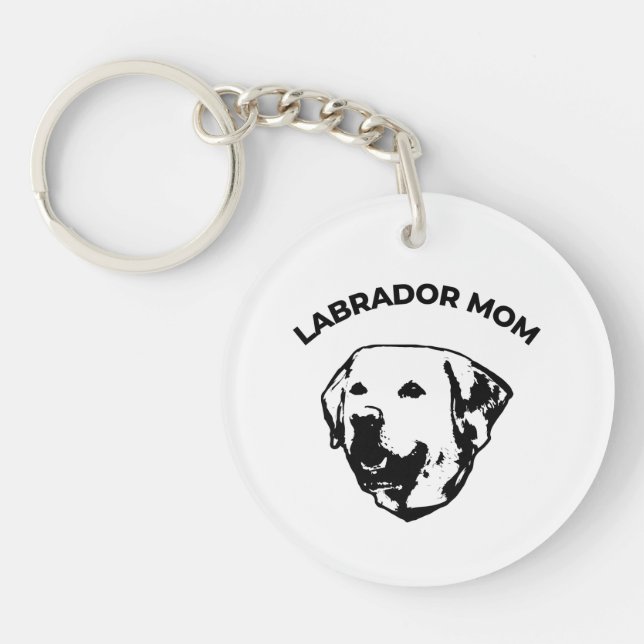 Labrador Mom  Keychain (Front)