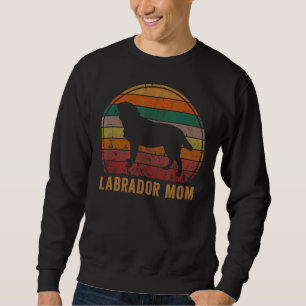 Labrador Mom Lab Yellow Black Labrador Retriever Sweatshirt