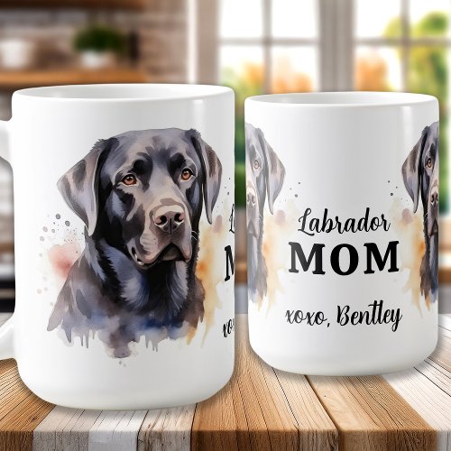 Labrador MOM Personalized Dog Lover Black Lab Coffee Mug
