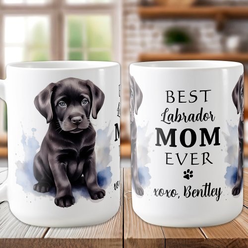 LABRADOR MOM Personalized Dog Lover Cute Puppy Coffee Mug