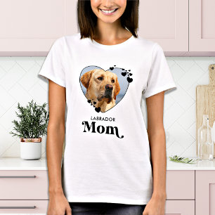 Labrador MOM Personalized Dog Lover Pet Photo T-Shirt