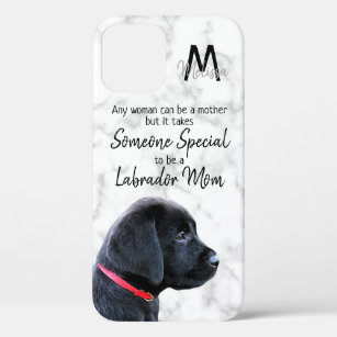 Labrador Mom Quote Black Lab iPhone 12 Pro Case