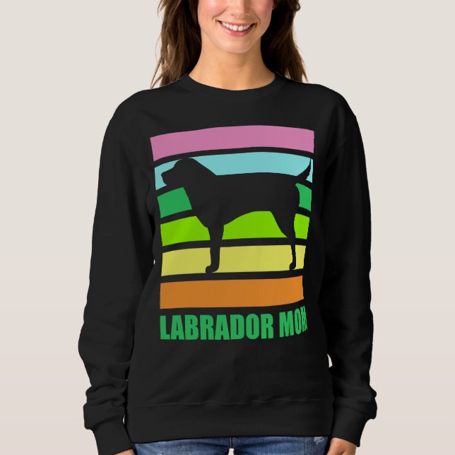 Labrador Mom Retro Sweatshirt (Front)